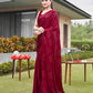 Tikhi Imli Embellished Half and half Satin Saree With Tassels | Swadesiicart