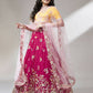 House of Panchhi Rose Pure Georgette Sequinse Work Lehenga & Blouse with Dupatta | Swadesiicart