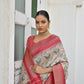 Vishnu Weaves Women's Pista Banarasi Silk Saree with Blouse - Swadesiicart