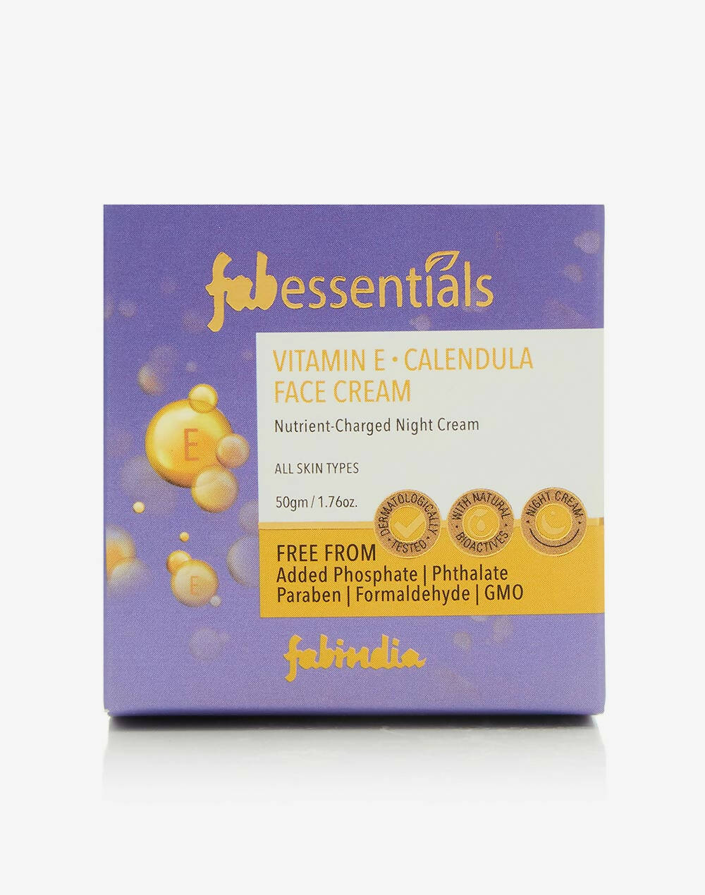 Fabessentials Vitamin E Calendula Night Cream - Swadesiicart