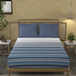 MYTRIDENT Unisex Blue Bedsheets - Swadesiicart
