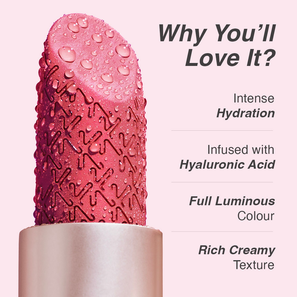 Kay Beauty Hydra Crème Hydrating Full Coverage Lipstick with Hyaluronic Acid- Grace | Swadesiicart