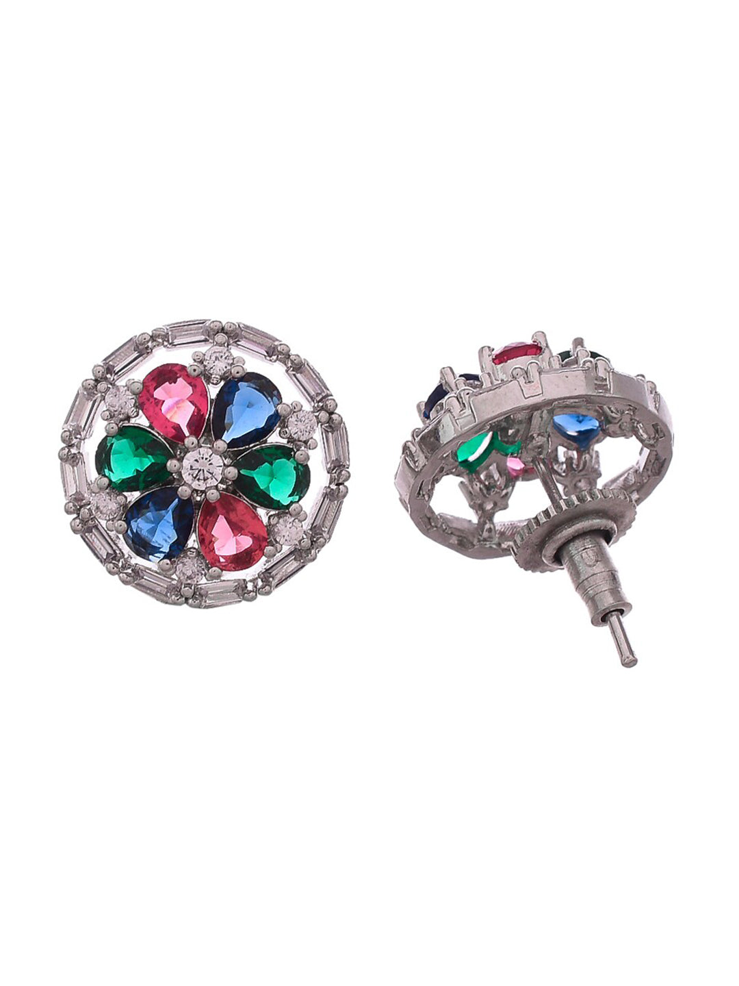 Shoshaa Multicoloured Contemporary Studs Earrings | Swadesiicart