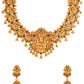 Aadita Women Gold-Toned & Plated Temple Choker Jewellery Set | Swadesiicart