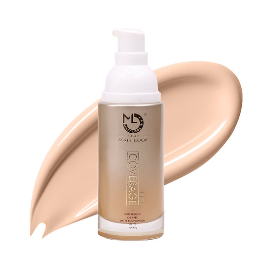 Matt Look High Coverage Foundation - Vanilla - Swadesiicart
