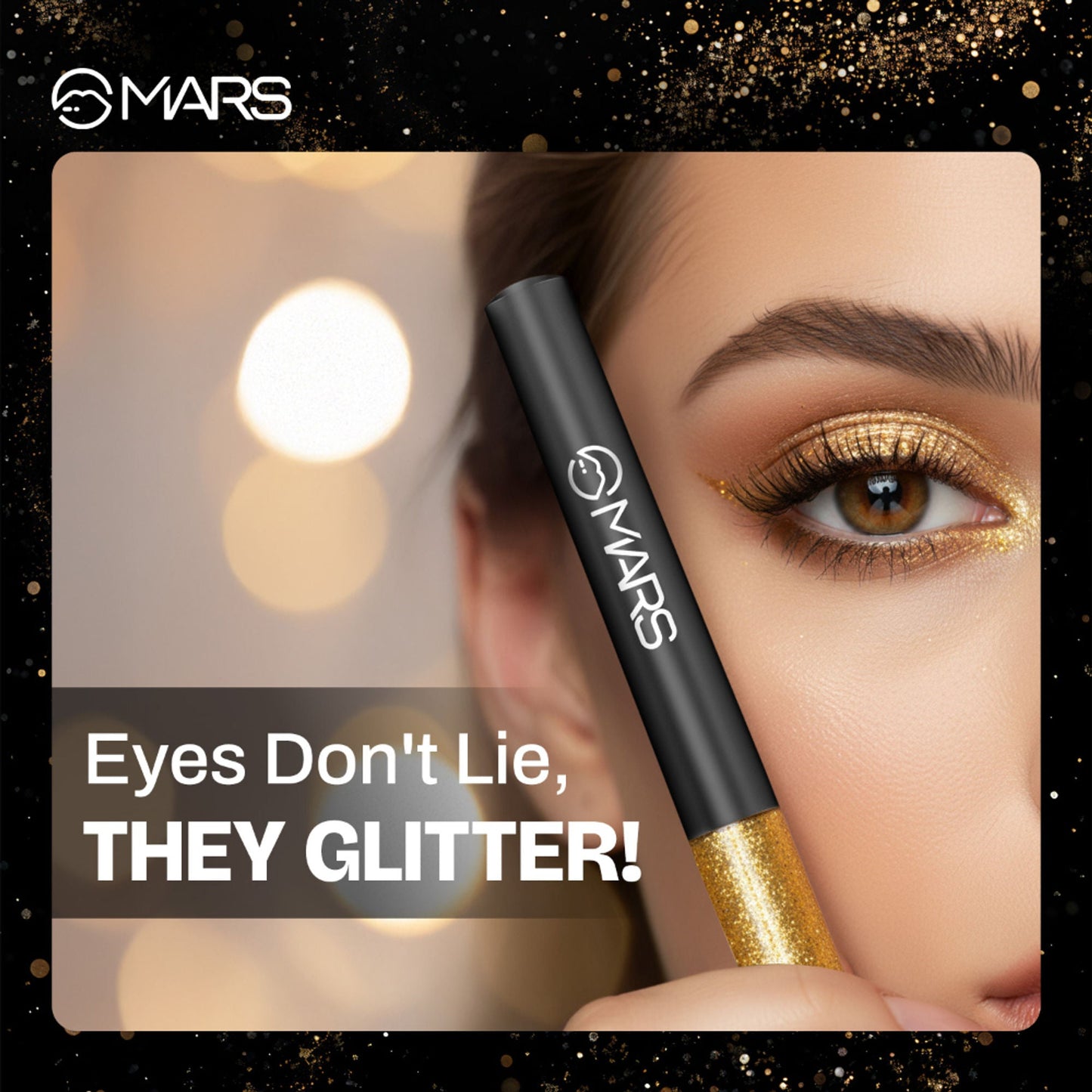 MARS Cosmetics Twinkle Wink Glitter Eyeliner - Twilight Purple - Swadesiicart