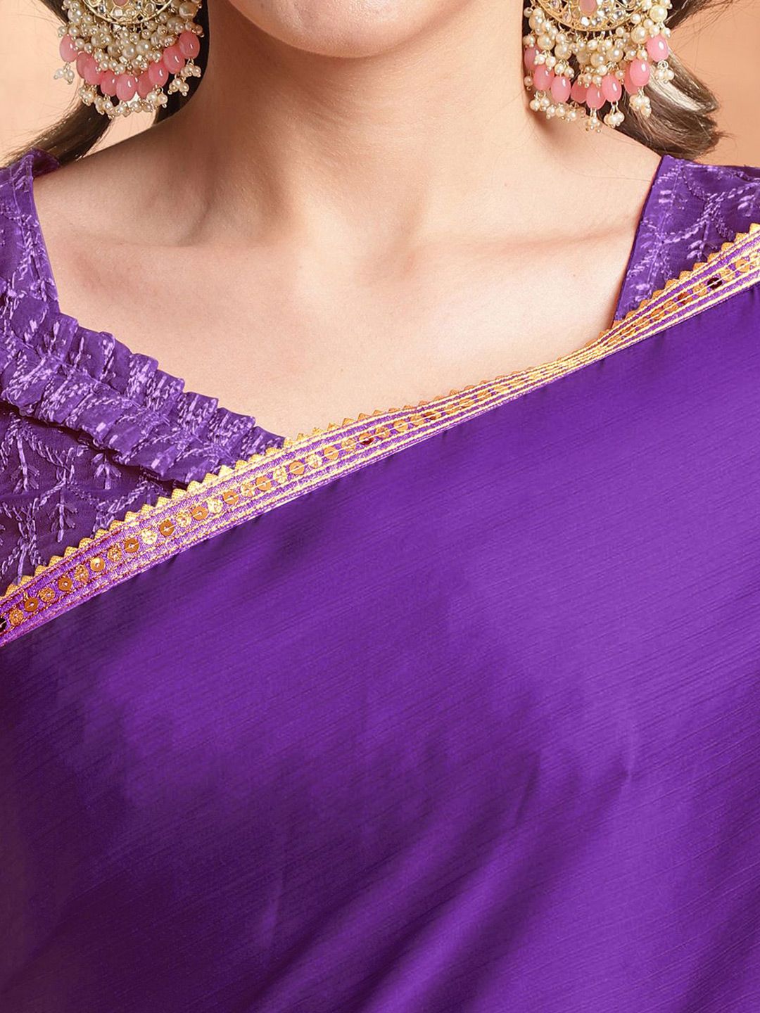 Mitera Embroidered Ready to Wear Saree | Swadesiicart