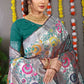 Jyoti Fashion Women's Bottle Green Banarasi Silk Zari Woven Saree with Blouse | Swadesiicart