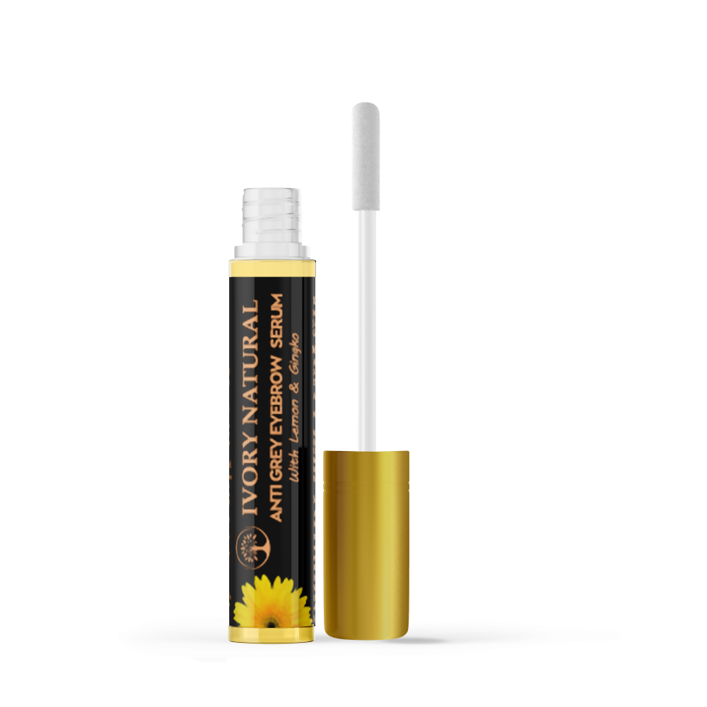 Ivory Natural Grey Eyebrow Serum - Rejuvenates, Nourishes, And Restores Natural Color Of Eyebrows | Swadesiicart