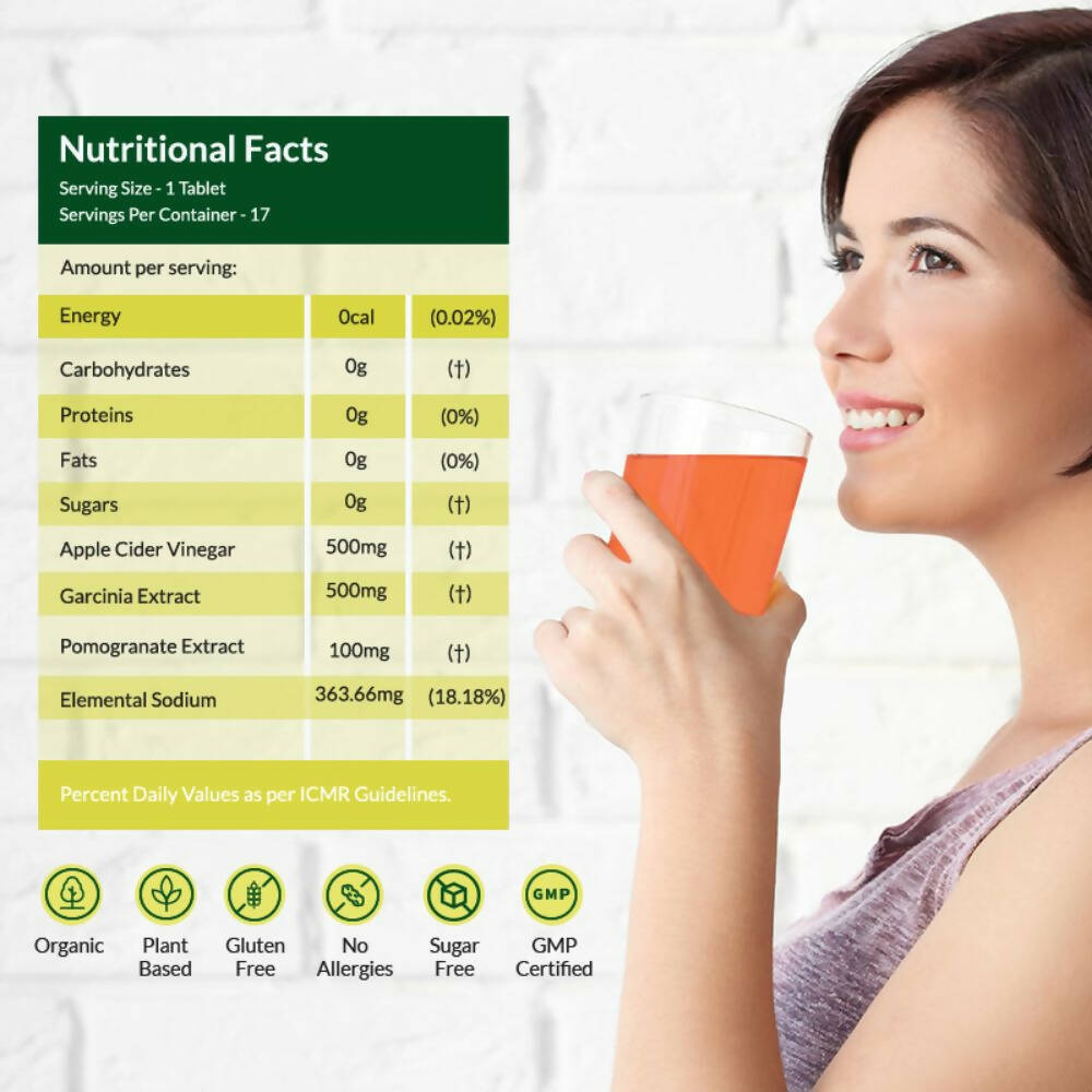 Wellbeing Nutrition Apple Cider Vinegar Effervescent Tablets - Swadesiicart