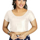 Aastha Fashion Women's White Art Silk Designer Festive Wear Readymade Blouse