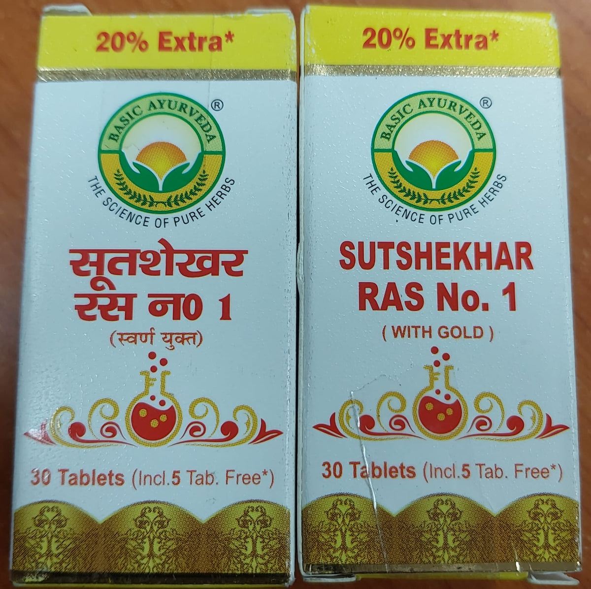 Basic Ayurveda Sutshekhar Ras No.1 (With Gold) Tablets