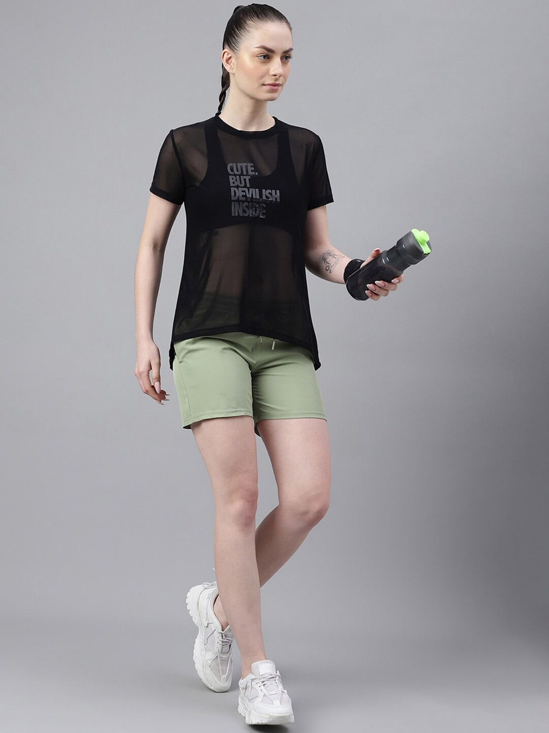 MKH Typography Printed Round Neck Short Sleeves Dri-FIT Relaxed Fit T-shirt - Swadesiicart