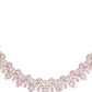 Saraf RS Jewellery Rose Gold-Polished & White AD & CZ-Studded Contemporary Jewellery Set - Swadesiicart