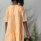 ArthLife Peach Sheep Embroidered Dress