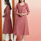 Aks Ethnic Motifs Embroidered Mirror Work Detailed Cotton Straight Kurta