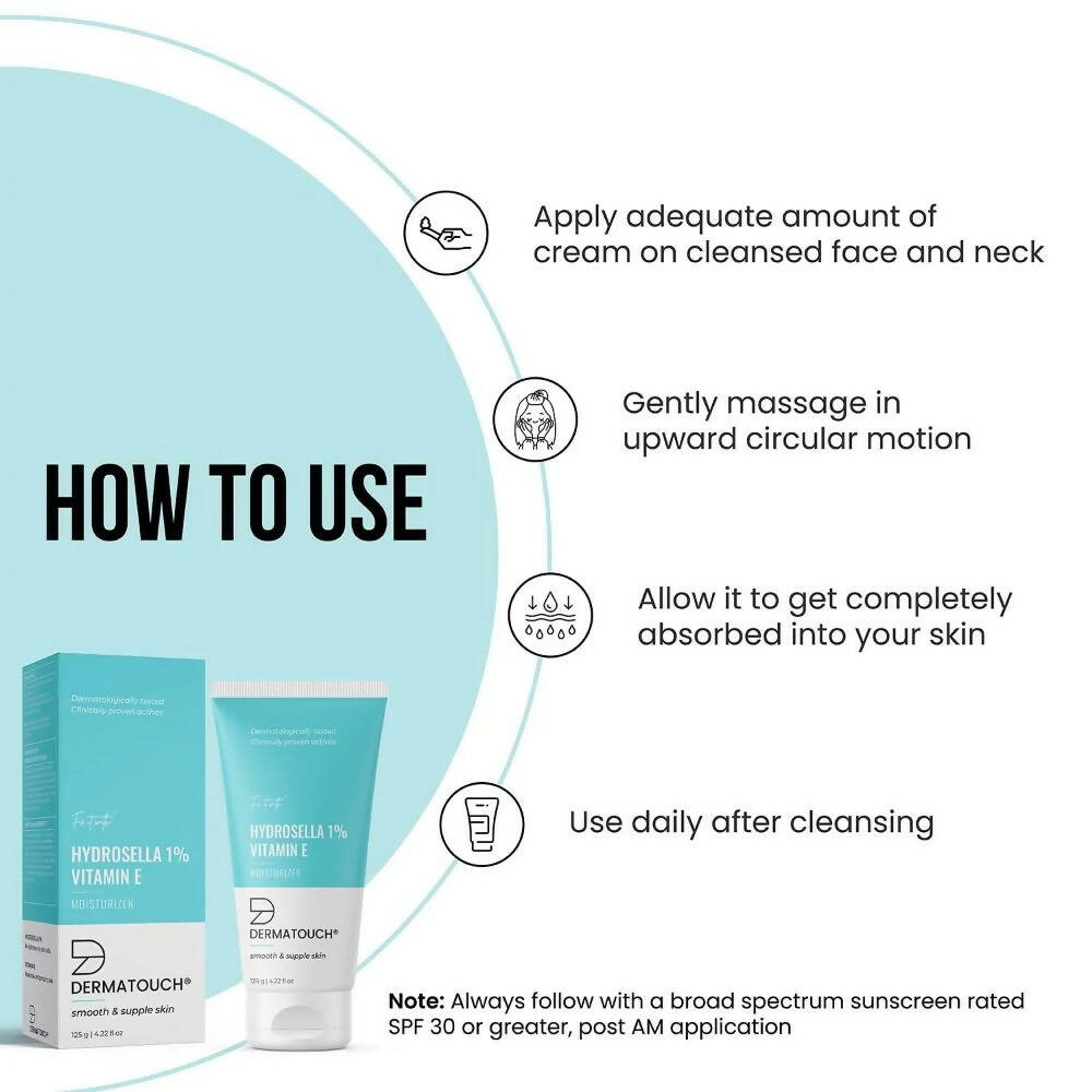 Dermatouch Hydrosella 1% & Vitamin E Moisturizer - Swadesiicart