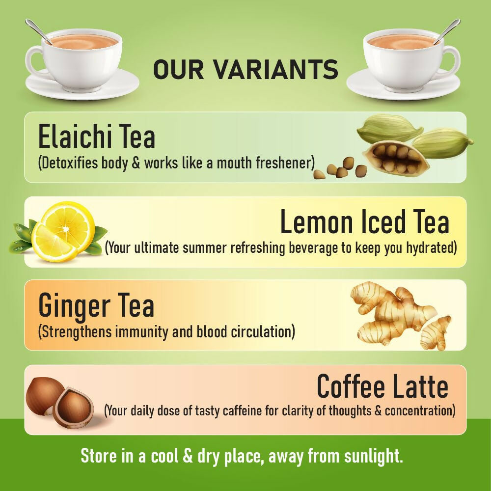 Naivedyam Elaichi Instant Tea Premix Powder Sachets | Swadesiicart