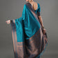 Mitera Woven Design Zari Silk Blend Banarasi Saree | Swadesiicart