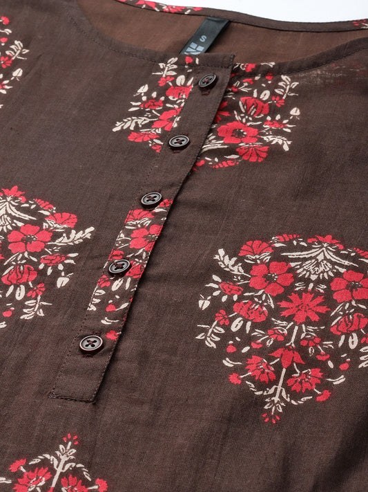HERE&NOW Women Ethnic Motifs Printed Kurta - Swadesiicart