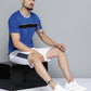 Alcis Men Blue Slim Fit Training or Gym T-shirt | Swadesiicart