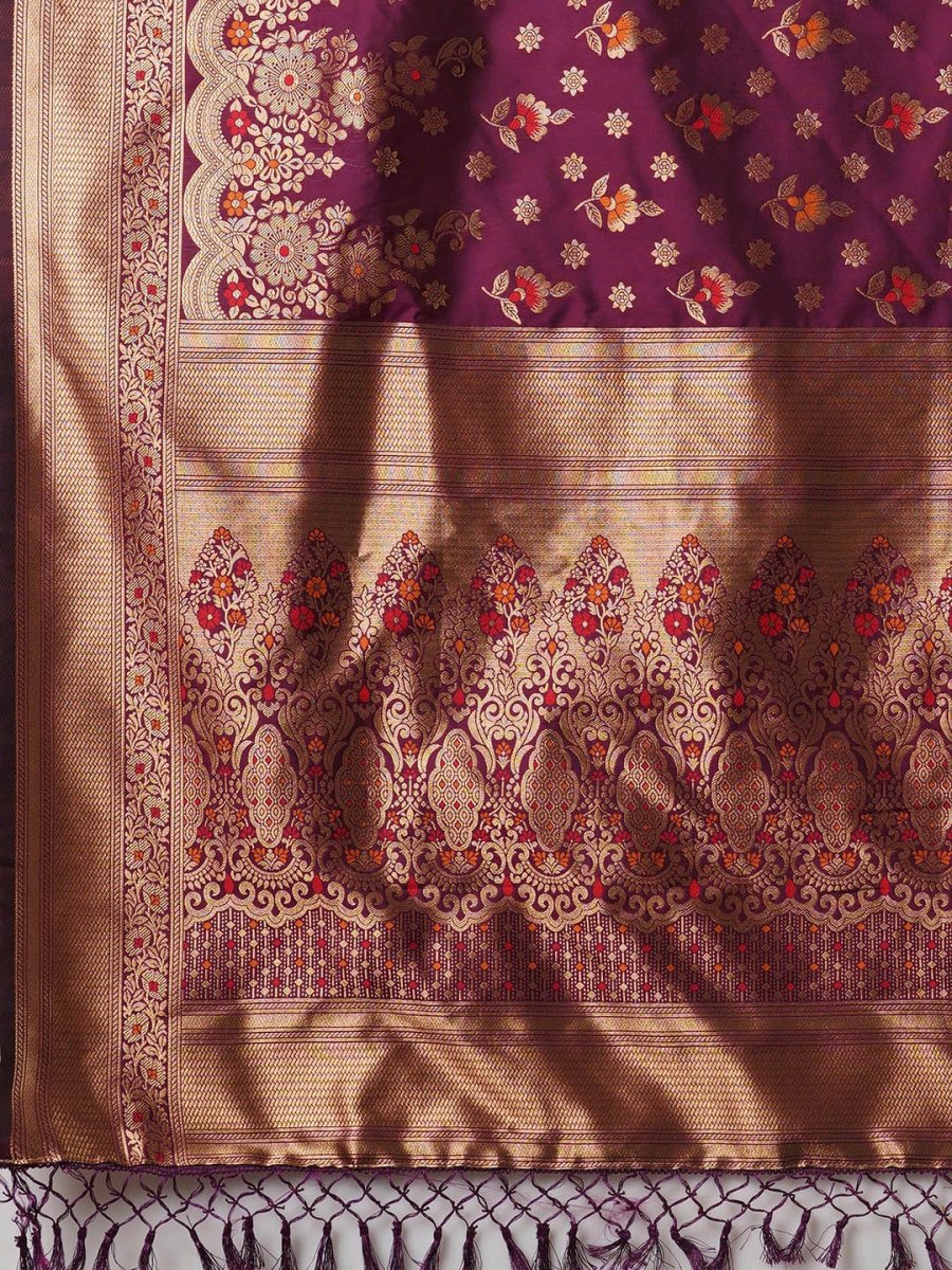 Anouk Woven Design Zari Banarasi Saree | Swadesiicart