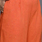 Ahalyaa Women's Traditional wear Kurta Set - Orange | Swadesiicart