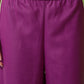 Vishudh Purple Yoke Design Thread Work Straight Kurta With Palazzos & Dupatta - Swadesiicart