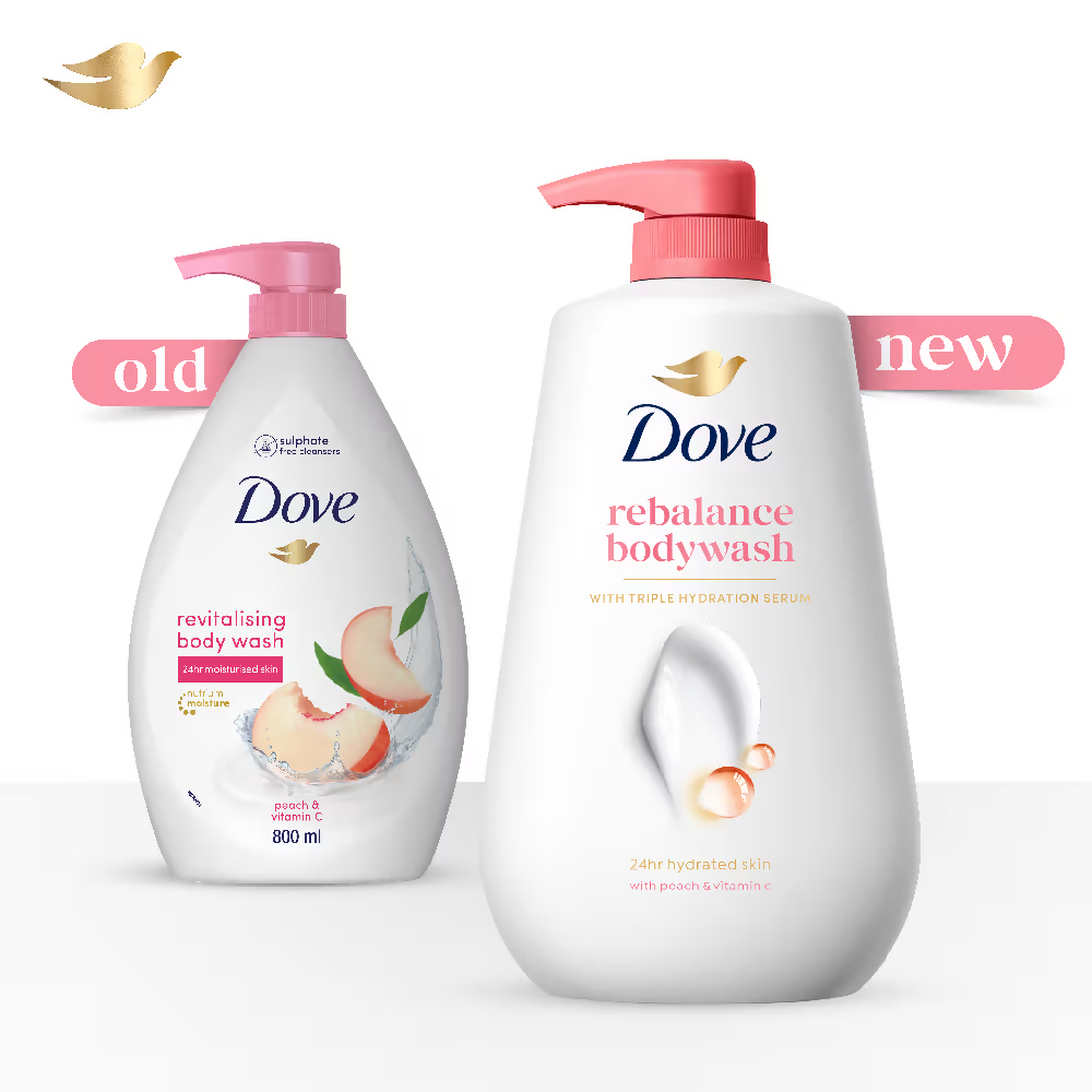 Dove Revitalizing Body Wash With Scented Peach And Vitamin C - Swadesiicart
