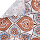 BOMBAY DYEING Brown & White Ethnic Motifs Cotton 104 TC King Bedsheet with 2 Pillow Covers - Swadesiicart