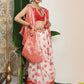 Shree Shyam Fashion Linen Cotton Red & White Saree