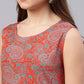 Aks Women Paisley Printed Straight Kurta With Palazzos