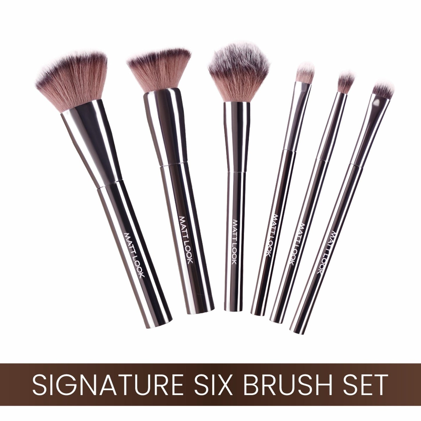 Matt Look Professional Signature Brush - Set of 6 - Swadesiicart