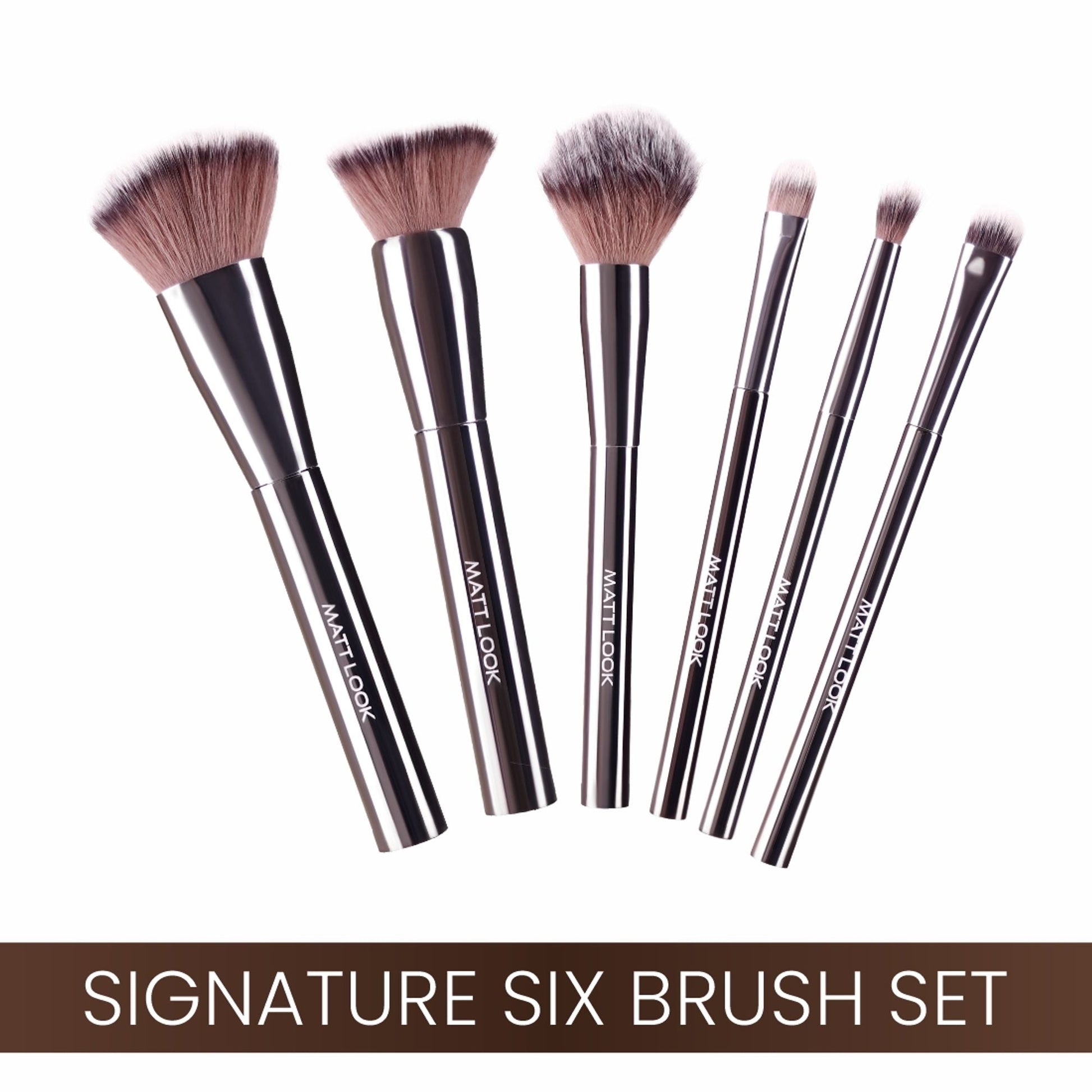 Matt Look Professional Signature Brush - Set of 6 - Swadesiicart