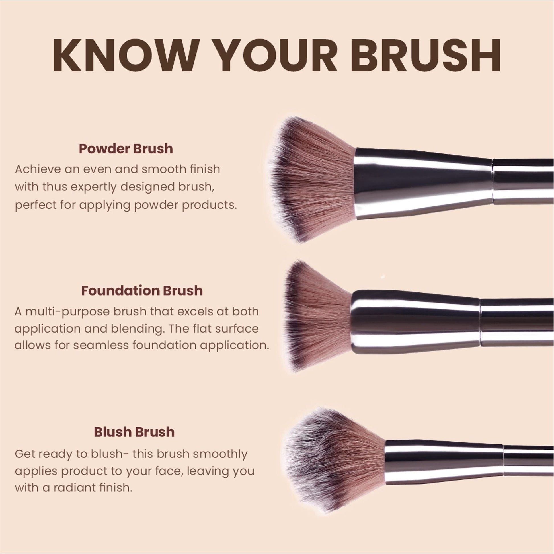 Matt Look Professional Signature Brush - Set of 6 - Swadesiicart