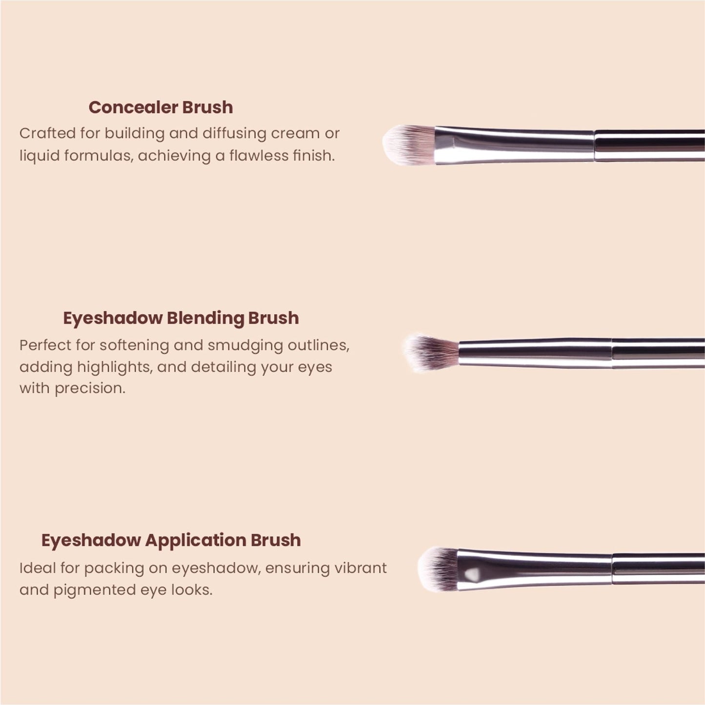 Matt Look Professional Signature Brush - Set of 6 - Swadesiicart