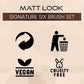 Matt Look Professional Signature Brush - Set of 6 - Swadesiicart