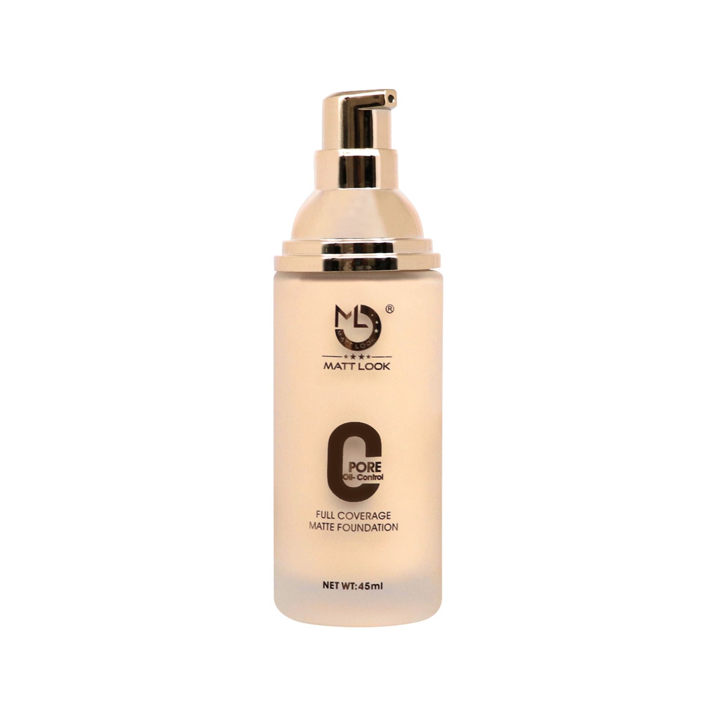 Matt Look Zero Pore Oil Control Full Coverage Matte Foundation - Porcelain - Swadesiicart