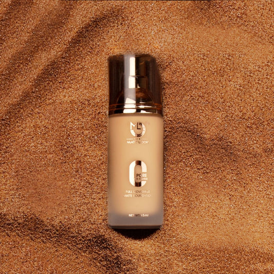 Matt Look Zero Pore Oil Control Full Coverage Matte Foundation - Porcelain - Swadesiicart