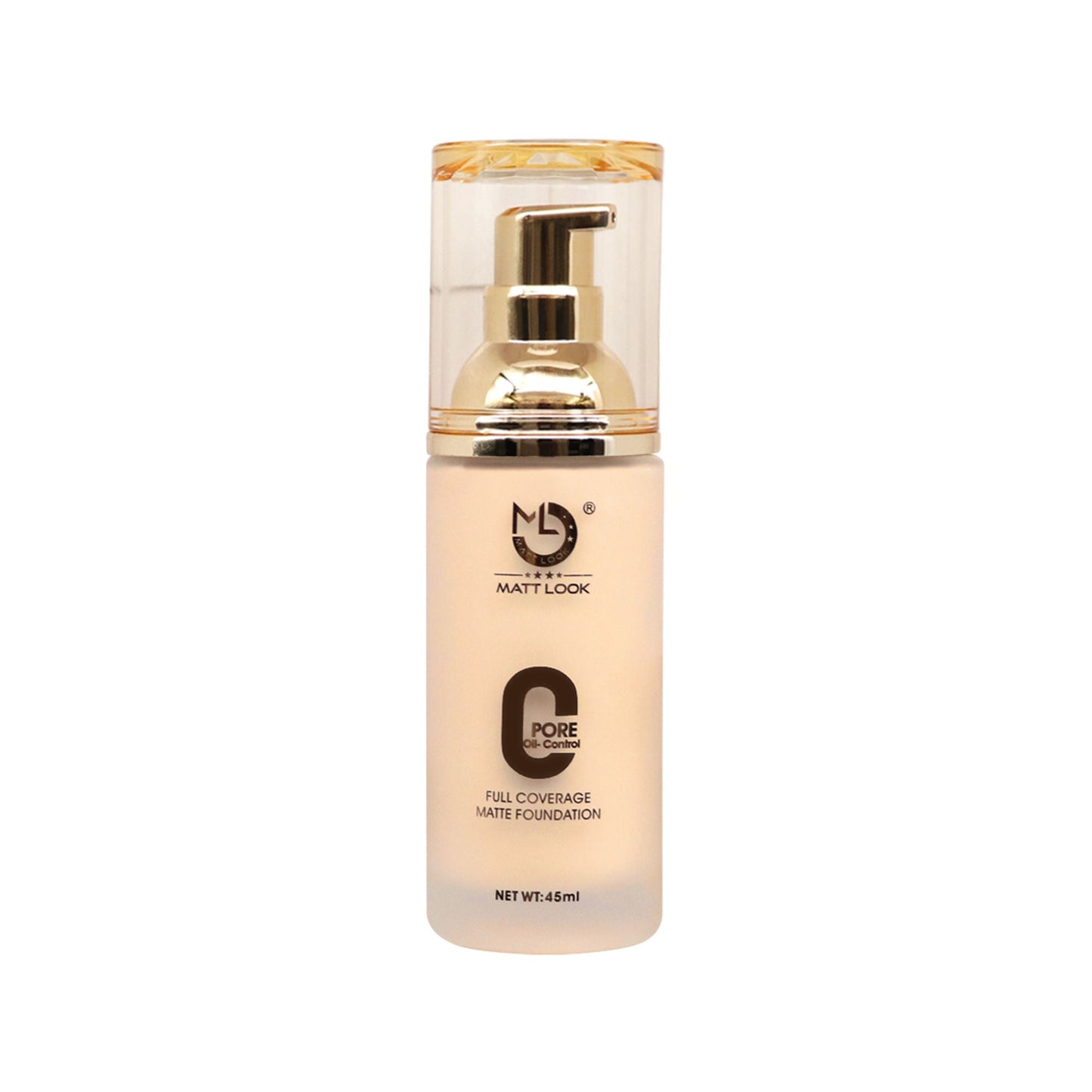 Matt Look Zero Pore Oil Control Full Coverage Matte Foundation - Porcelain - Swadesiicart