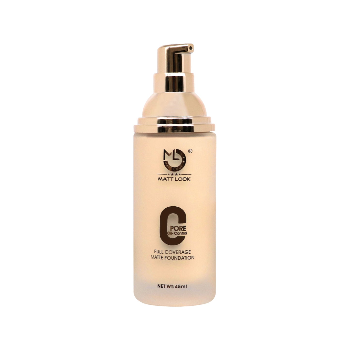 Matt Look Zero Pore Oil Control Full Coverage Matte Foundation - Warm Nude - Swadesiicart