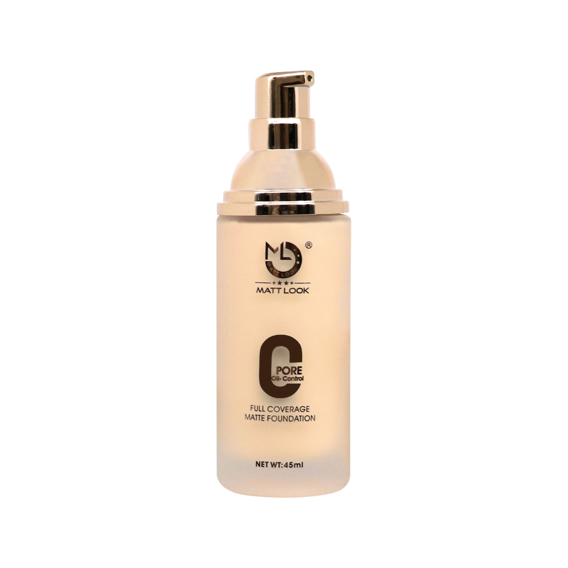 Matt Look Zero Pore Oil Control Full Coverage Matte Foundation - Warm Nude - Swadesiicart