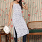 Ode by House of Pataudi Women Floral Printed Thread Work Kurta - Swadesiicart
