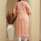 ADA Ethnic Motifs Embroidered Lucknowi Chikankari Detailed Modal Cotton Straight Kurta | Swadesiicart