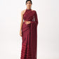 Tikhi Imli Maroon Woven Design Saree | Swadesiicart