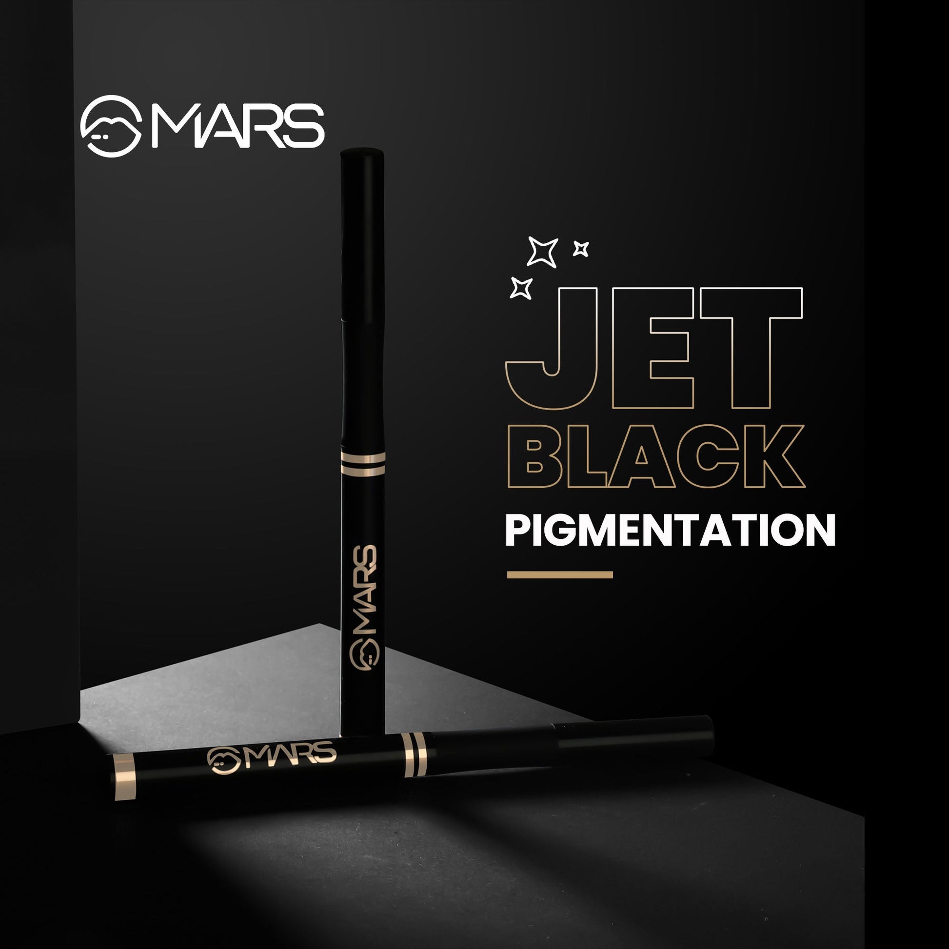 MARS Cosmetics Liquid Pen Eyeliner - Black - Swadesiicart