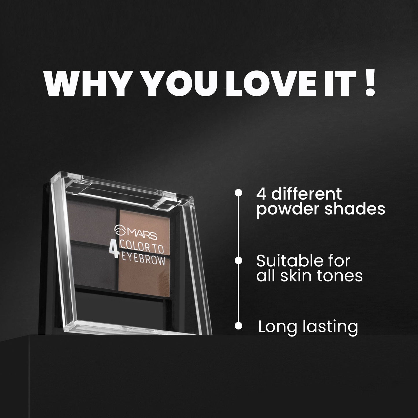 MARS Cosmetics Eyebrow Powder Palette - 8g - Swadesiicart