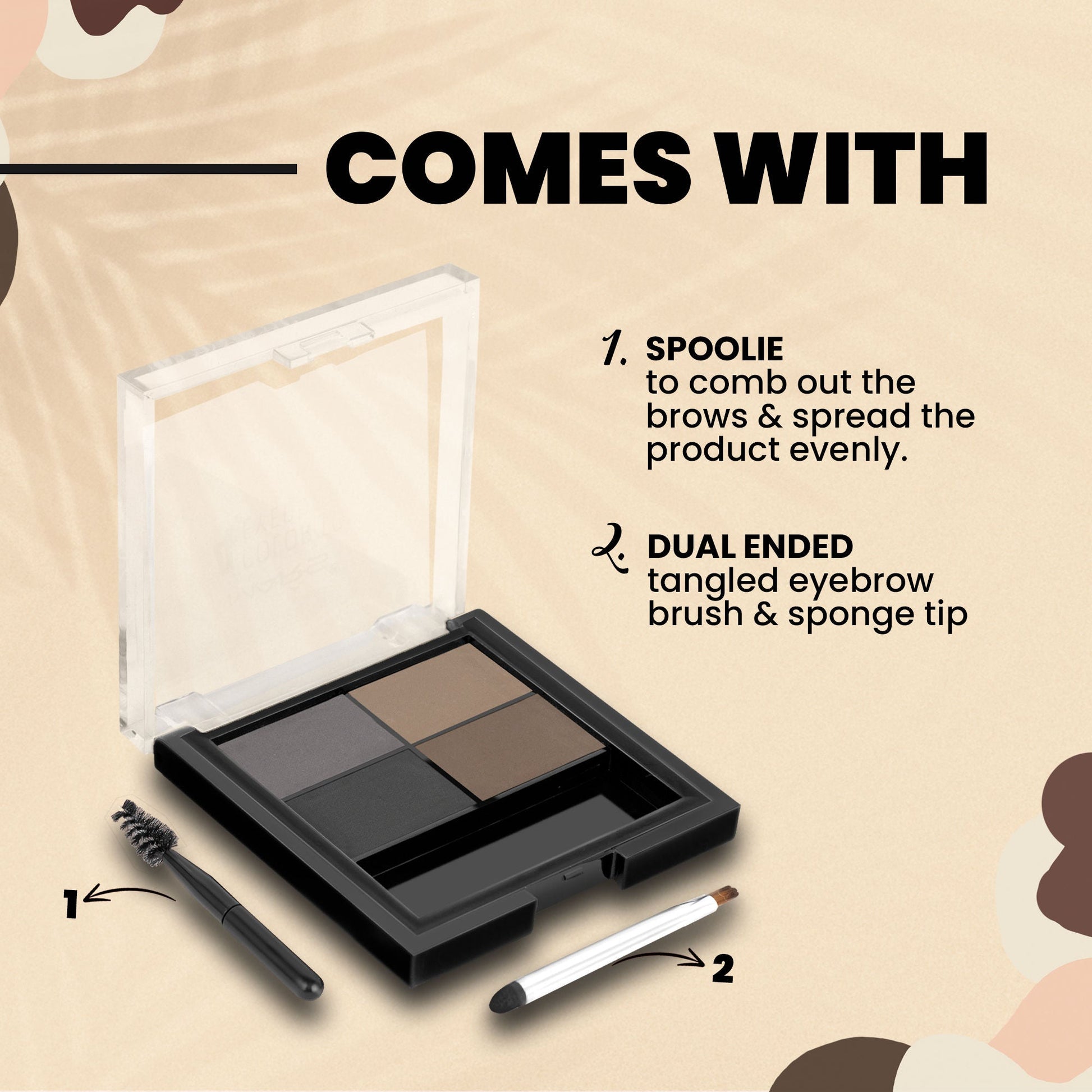 MARS Cosmetics Eyebrow Powder Palette - 8g - Swadesiicart