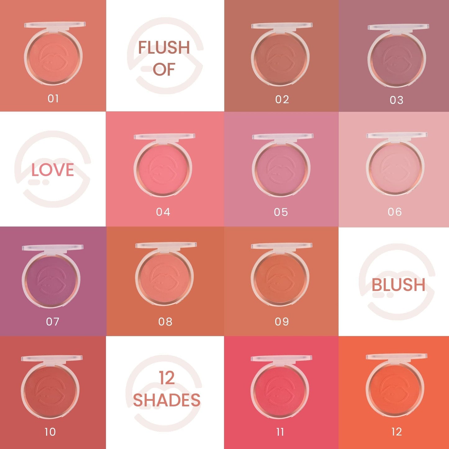 MARS Cosmetics Flush Of Love Face Blusher - 3 - Swadesiicart