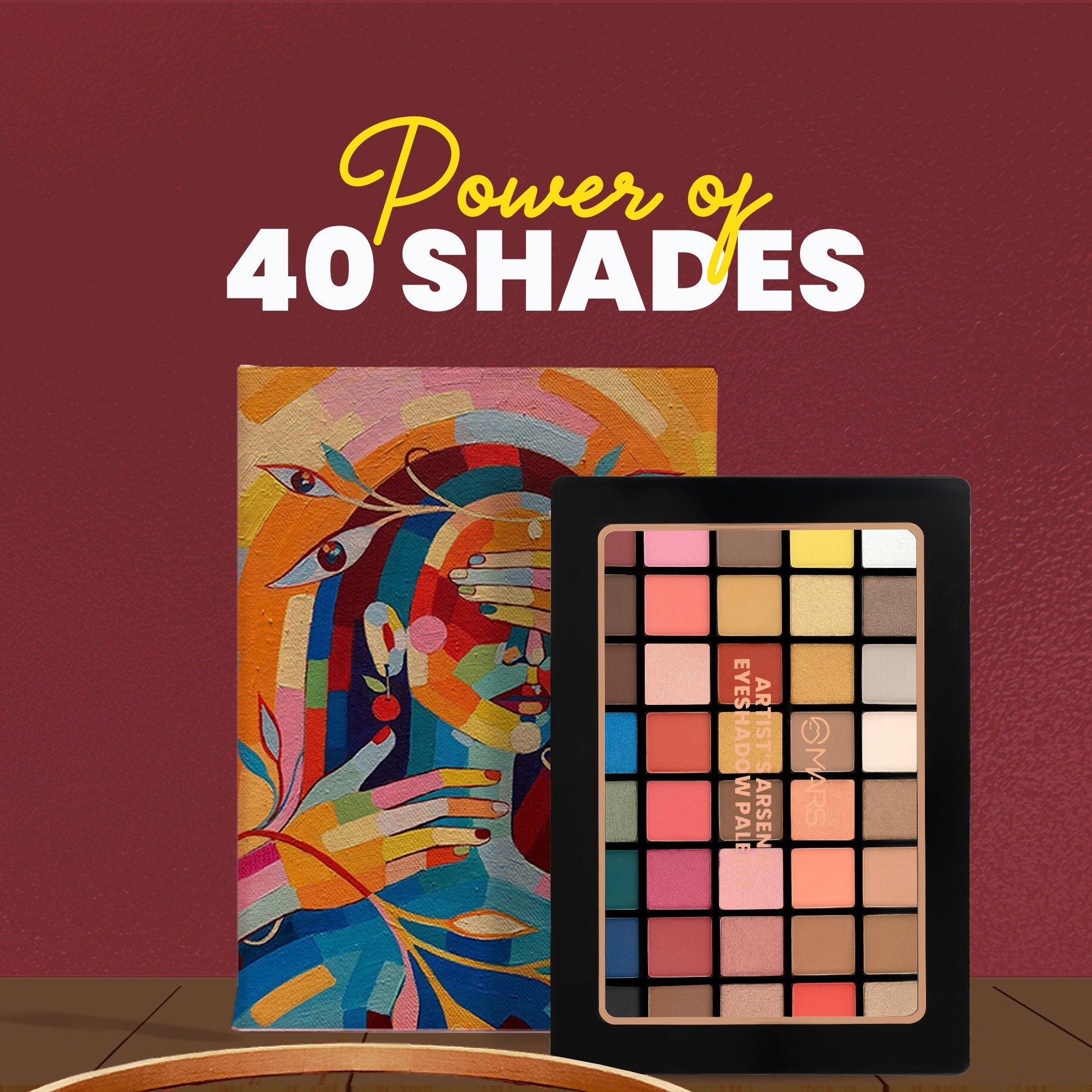 MARS Cosmetics Artist's Arsenal Eyeshadow Palette - 1 - Swadesiicart
